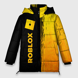 Куртка зимняя женская Roblox - gold gradient по-вертикали, цвет: 3D-черный