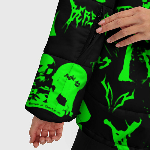 Женская зимняя куртка Berserk neon green / 3D-Черный – фото 5