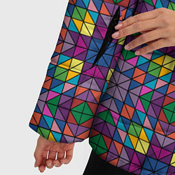 Куртка зимняя женская Стеклянная мозаика, цвет: 3D-красный — фото 2