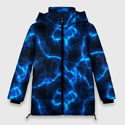 Куртка зимняя женская Голубая молния, цвет: 3D-черный