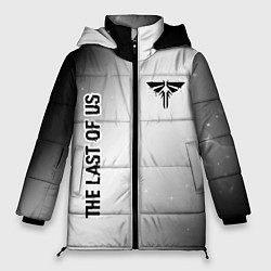 Куртка зимняя женская The Last Of Us glitch на светлом фоне вертикально, цвет: 3D-черный
