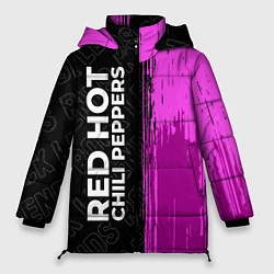 Куртка зимняя женская Red Hot Chili Peppers rock legends по-вертикали, цвет: 3D-черный