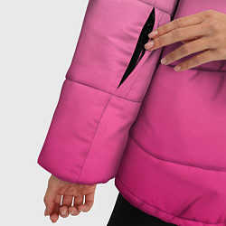 Куртка зимняя женская Бело-розовый градиент, цвет: 3D-светло-серый — фото 2