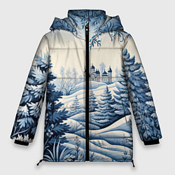 Куртка зимняя женская Зимняя сказка 2024, цвет: 3D-светло-серый