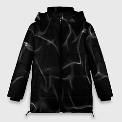Куртка зимняя женская Узор дыма, цвет: 3D-светло-серый