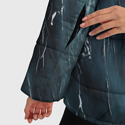 Куртка зимняя женская Контраст воды и огня, цвет: 3D-черный — фото 2