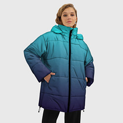 Куртка зимняя женская Подводный градиент, цвет: 3D-черный — фото 2