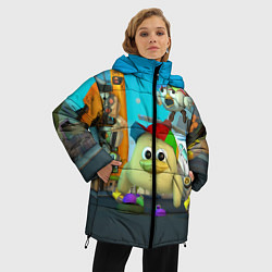 Куртка зимняя женская Маленький Мальчик Чикен Ган, цвет: 3D-светло-серый — фото 2