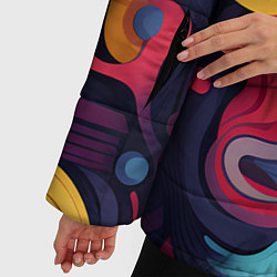 Куртка зимняя женская Цветной хаос, цвет: 3D-светло-серый — фото 2