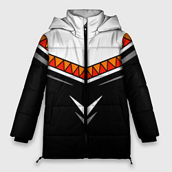 Куртка зимняя женская Индейские мотивы в наши дни, цвет: 3D-черный