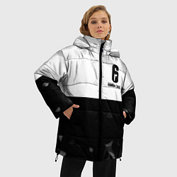 Куртка зимняя женская Rainbow Six black game colletcion, цвет: 3D-черный — фото 2