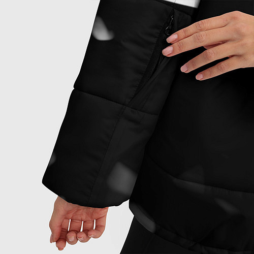Женская зимняя куртка Rainbow Six black game colletcion / 3D-Черный – фото 5
