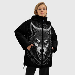 Куртка зимняя женская Серый хищник, цвет: 3D-черный — фото 2