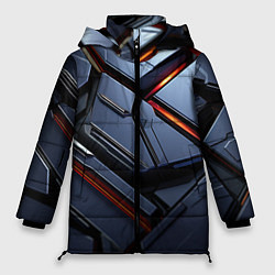 Куртка зимняя женская Абстрактная красота, цвет: 3D-черный