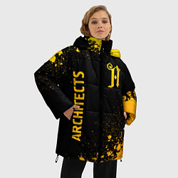 Куртка зимняя женская Architects - gold gradient вертикально, цвет: 3D-черный — фото 2