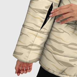 Куртка зимняя женская Пастельный тигр, цвет: 3D-светло-серый — фото 2