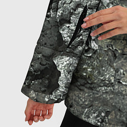 Куртка зимняя женская Камуфляж невидимка три маскировка милитари, цвет: 3D-черный — фото 2