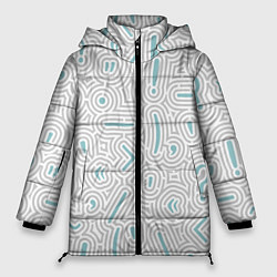 Куртка зимняя женская Паттерн филолога, цвет: 3D-светло-серый
