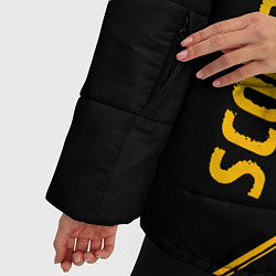 Куртка зимняя женская Scorpions - gold gradient вертикально, цвет: 3D-черный — фото 2