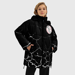 Куртка зимняя женская Фк Аякс арт, цвет: 3D-светло-серый — фото 2
