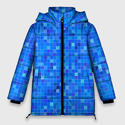 Куртка зимняя женская Голубая мозаика, цвет: 3D-светло-серый