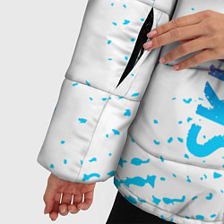Куртка зимняя женская Skillet neon gradient style по-вертикали, цвет: 3D-черный — фото 2