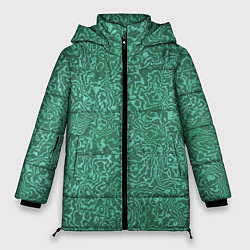 Куртка зимняя женская Малахитовая текстура, цвет: 3D-светло-серый