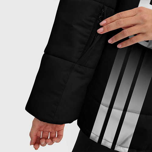 Женская зимняя куртка Gamers minimalistic / 3D-Черный – фото 5