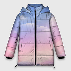 Куртка зимняя женская Нежные краски неба, цвет: 3D-светло-серый