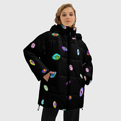 Куртка зимняя женская Kaufmo Abstracted The Amazing Digital Circus, цвет: 3D-черный — фото 2