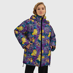 Куртка зимняя женская Тропический тукан, цвет: 3D-черный — фото 2