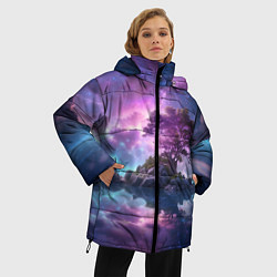 Куртка зимняя женская Волшебный остров, цвет: 3D-светло-серый — фото 2