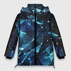 Женская зимняя куртка Синее разбитое стекло