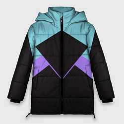 Куртка зимняя женская Ретро олимпийка, цвет: 3D-черный