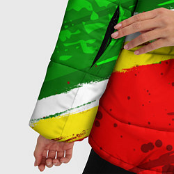 Куртка зимняя женская Флаг Зеленограадского АО, цвет: 3D-светло-серый — фото 2
