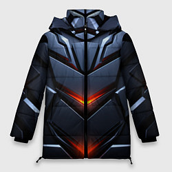 Куртка зимняя женская Объемная броня с ярким светом, цвет: 3D-черный