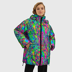 Куртка зимняя женская Refraction of colors, цвет: 3D-черный — фото 2