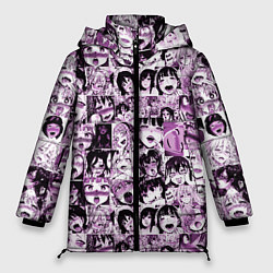 Куртка зимняя женская Ahegao cartoon, цвет: 3D-черный