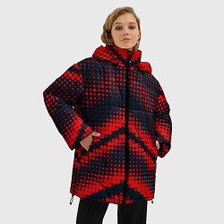 Куртка зимняя женская Geometric angles, цвет: 3D-светло-серый — фото 2