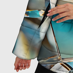 Куртка зимняя женская Грани стеклянного камня, цвет: 3D-светло-серый — фото 2