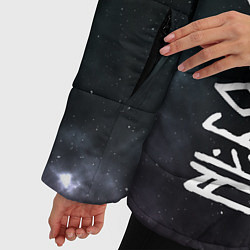 Куртка зимняя женская Небо славян с обережной символикой, цвет: 3D-светло-серый — фото 2