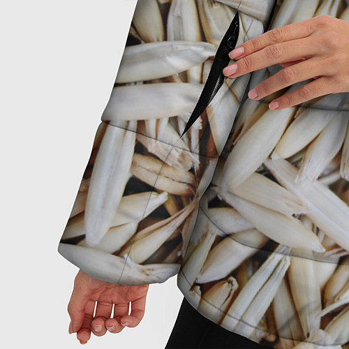 Женская зимняя куртка Зёрна овса / 3D-Черный – фото 5