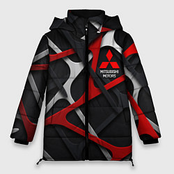 Куртка зимняя женская Mitsubishi - texture, цвет: 3D-черный