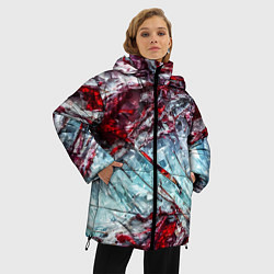 Куртка зимняя женская Лёд и кровь, цвет: 3D-красный — фото 2