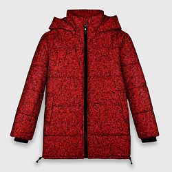 Куртка зимняя женская Тёмный красный мелкая мозаика, цвет: 3D-черный