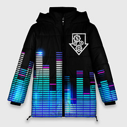 Куртка зимняя женская System of a Down эквалайзер, цвет: 3D-черный