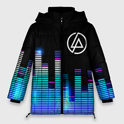 Куртка зимняя женская Linkin Park эквалайзер, цвет: 3D-черный