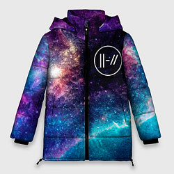 Куртка зимняя женская Twenty One Pilots space rock, цвет: 3D-черный