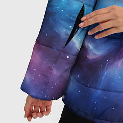 Куртка зимняя женская Fascinating cosmic expanses, цвет: 3D-черный — фото 2
