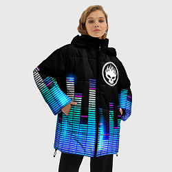 Куртка зимняя женская The Offspring эквалайзер, цвет: 3D-черный — фото 2
